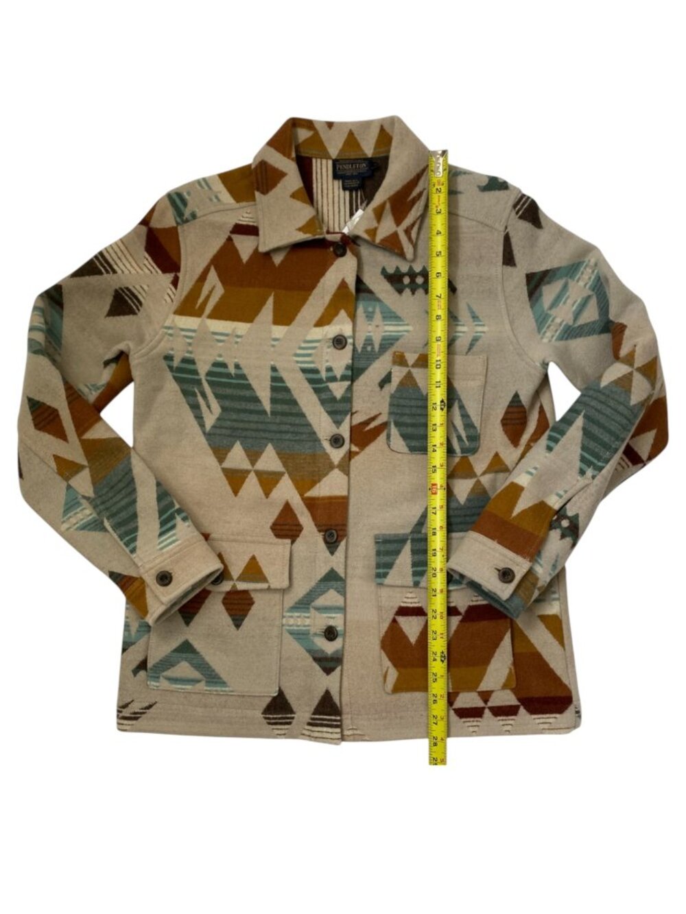 Pendleton Pacific Crest Wool Coat in the Agate Beach Tan - Picture 11 of 12